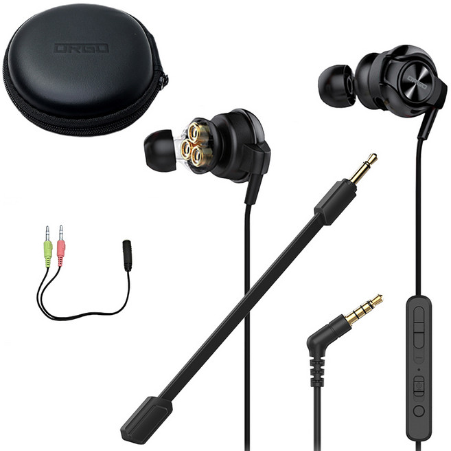 디알고 트리플유닛 게이밍 이어폰 DRGO-EP01 블랙