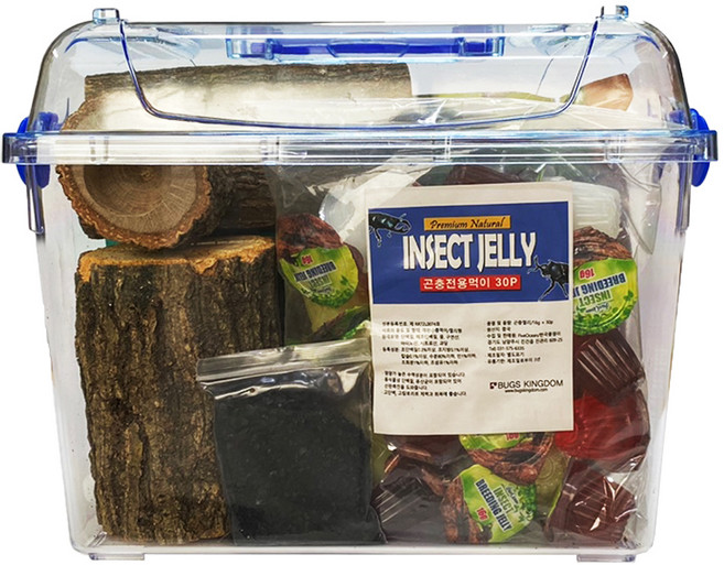 벅스킹덤 프리미엄 사슴벌레 클린 사육세트, 혼합색상, 1세트