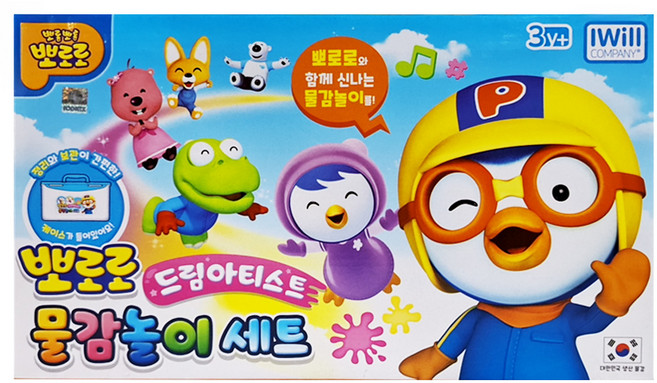 IWill COMPANY Pororo 夢想藝術家繪畫遊戲組, 5色, 120ml, 1834g