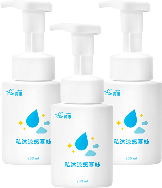 icon 愛康 私沐涼感慕絲, 200ml, 3瓶