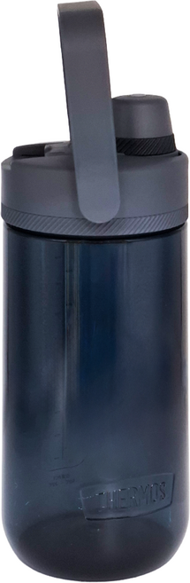 THERMOS 膳魔師 輕水瓶 附把手上蓋 瓶身刻有容量標示 易清洗, 黑色, 1.2L, 1個