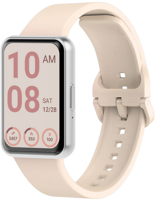 누아트 갤럭시핏 시리즈 실리콘 스트랩, 베이지, 1개