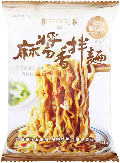 和秋 麻醬香拌麵 122g, 1包