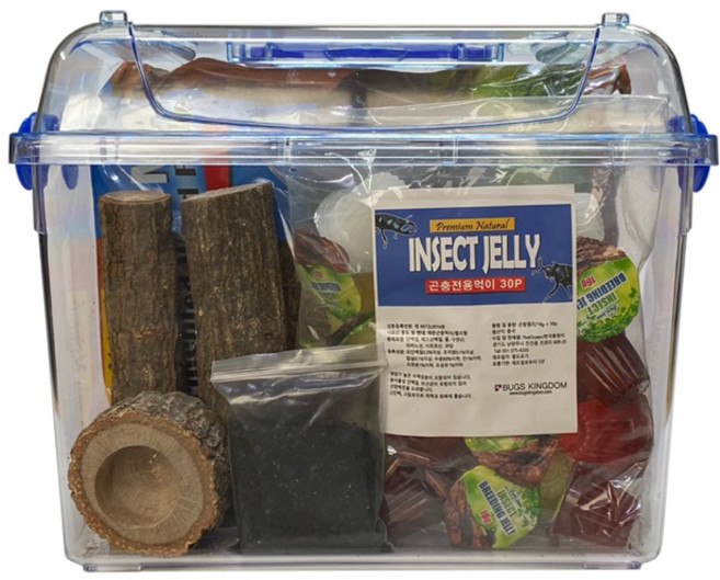 벅스킹덤 프리미엄 장수풍뎅이 클린 사육세트, 혼합색상, 1세트