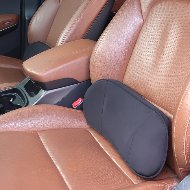 로얄컴포트 차량용 허리쿠션, 블랙, 1개