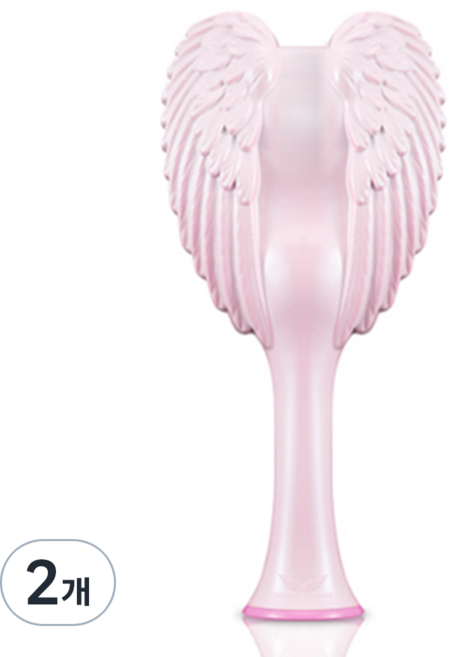 Tangle Angel 天使梳 2.0 胖胖糖亮澤髮梳, 粉紅色, 2個