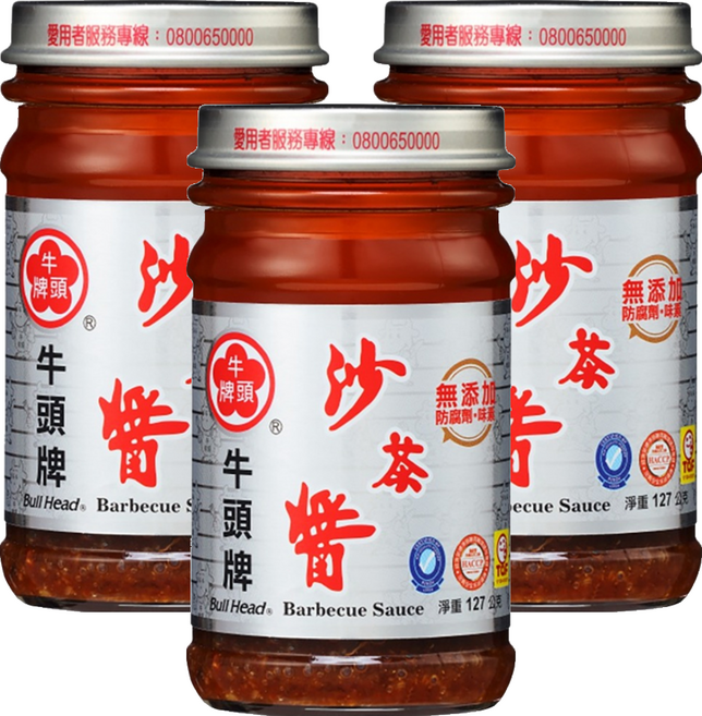 牛頭牌 沙茶醬, 127g, 3罐