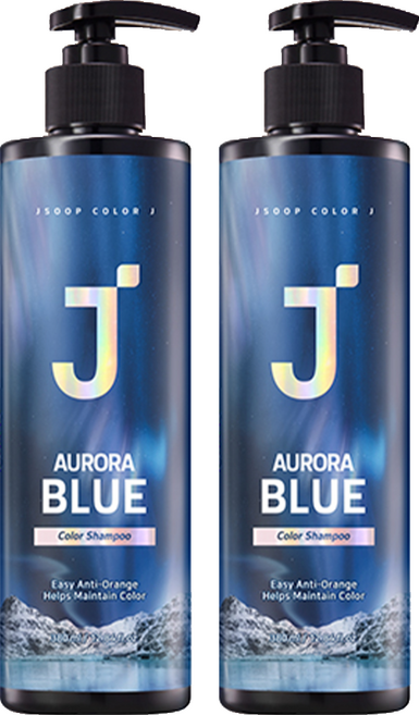 J'SOOP 護色洗髮乳 藍色, 2瓶, 380ml