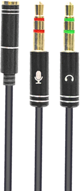 i-gota 愛購它 手機耳麥音源轉接器 V-300A 100cm 1條