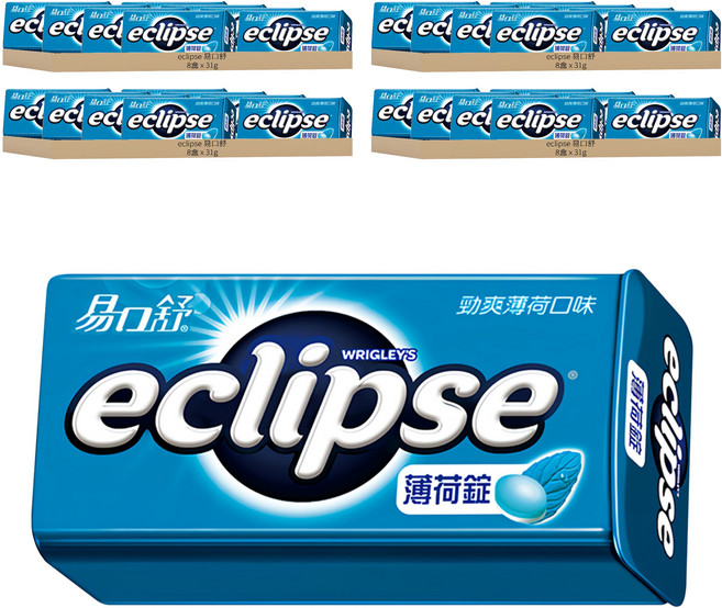 eclipse 易口舒 無糖薄荷錠, 31g, 32盒