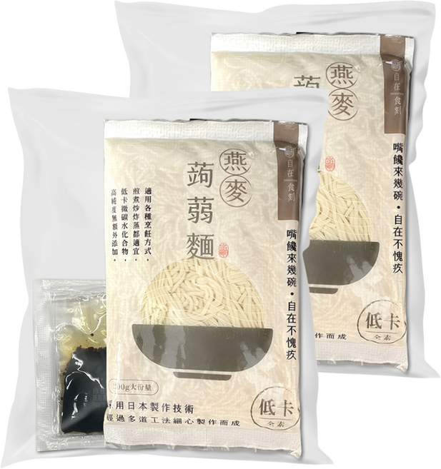 自在食刻 蔥爆秘醬蒟蒻米線, 225g, 2包