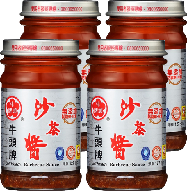 牛頭牌 沙茶醬, 127g, 4罐