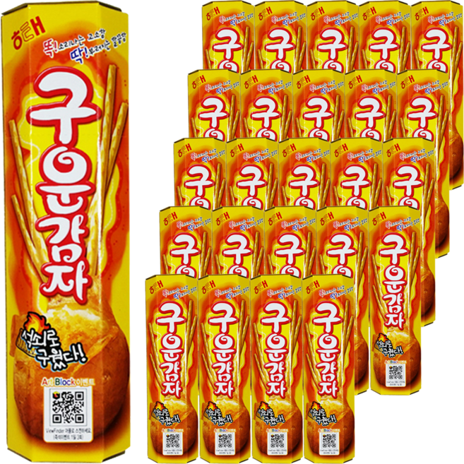 해태제과 구운감자, 27g, 40개