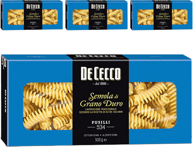 DE CECCO 得科 螺旋麵, 500g, 4個