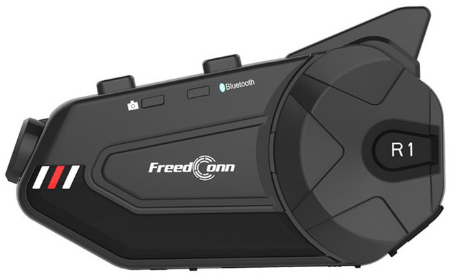 FreedConn 藍芽耳機 1080P行車記錄 六人對講 防水, R1 PLUS, 1個