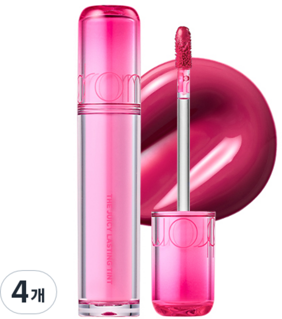 롬앤 더 쥬시 래스팅 틴트, 21 그레이프 밤, 4개