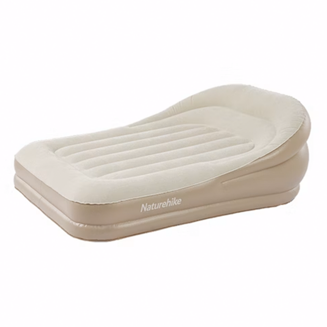 Naturehike 挪客 懶月帶枕懶人沙發 內置打氣機 承重200kg 雙人(180 x 132 x 60cm) DZ020, 米色 + 咖啡色