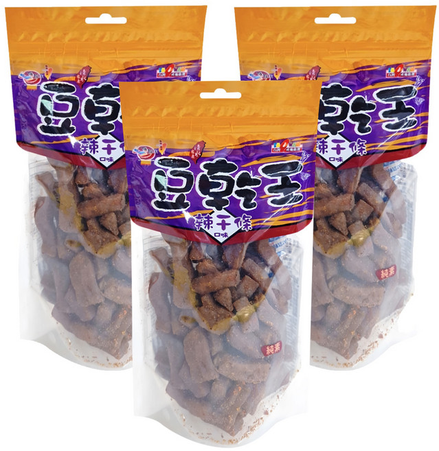 Onlyone 海龍王 豆乾王 辣干條口味, 230g, 3包