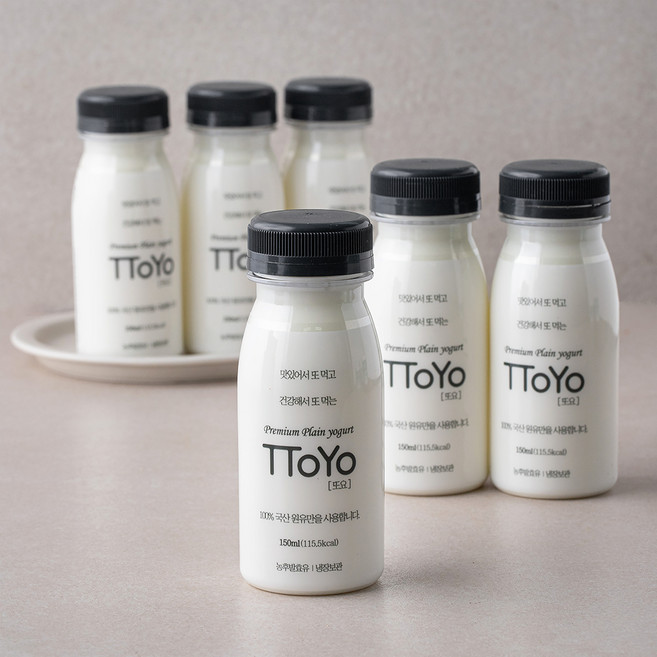 또요 또먹는 플레인 요거트, 150ml, 1개입, 6개
