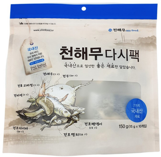 천해무다시팩, 1개, 150g