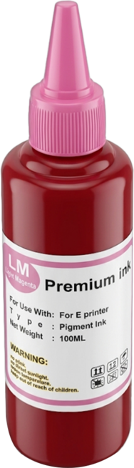 NEXTPAGE 台灣榮工 Pigment 相容可填充顏料墨水瓶 適用於 EPSON 印表機 100ml, 淺紅色, 1瓶