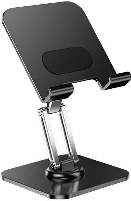 OMG 碳素鋼720度旋轉摺疊平板支架 13吋以內平板手機適用, 黑灰色, 1個, ST-A808