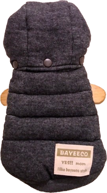 SassyDog 黑外套 雙面穿, 黑色, 1件