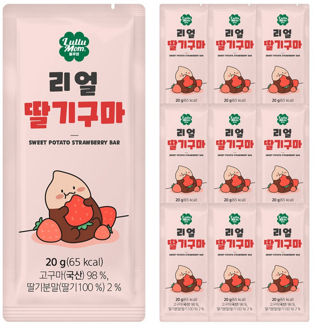 룰루맘 리얼딸기구마 10p, 200g, 1개