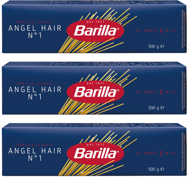 바릴라 엔젤헤어, 3개, 500g