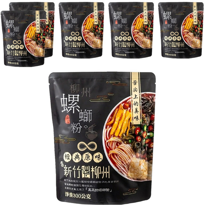 亟品 螺螄粉 經典原味, 300g, 6包