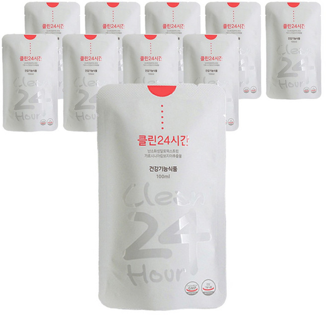 클린24시간 다이어트식품 사과맛, 100ml, 10개