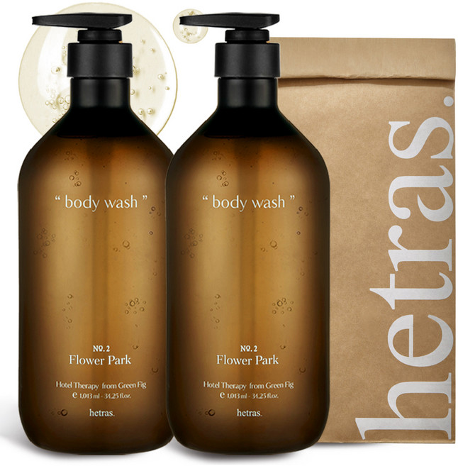 헤트라스 호텔 바디워시 플라워파크, 1.013L, 2개