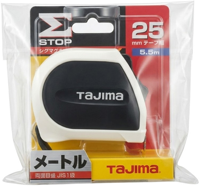 TaJIma 田島 自動固定捲尺STD 公分 SSS2555-TW 5.5m x 25mm, 1個