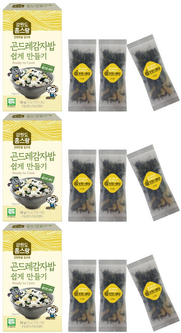 홈스랑 곤드레 감자밥 쉽게만들기, 54g, 3개