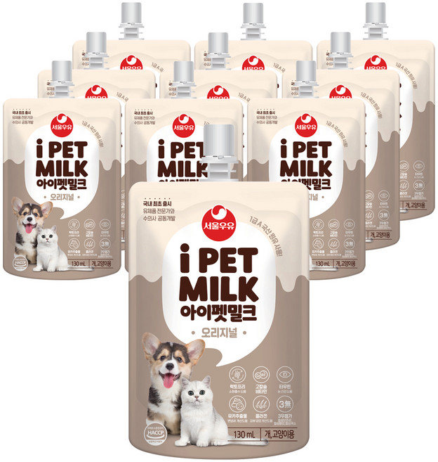 아이펫밀크 반려동물, 오리지널, 130ml, 10개