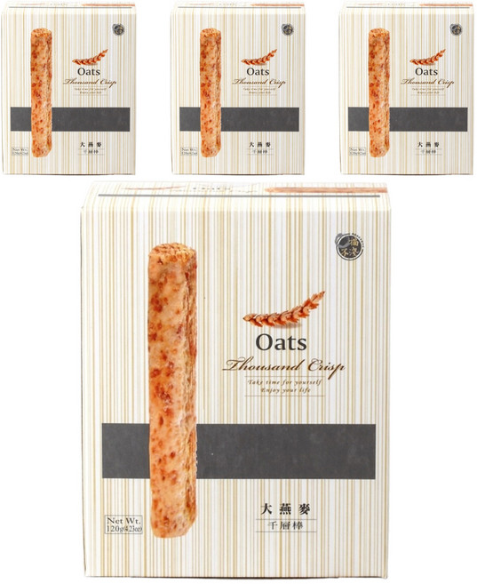 口福不淺 大燕麥千層棒, 120g, 4盒