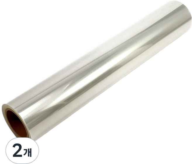 필름뱅크 고투명 양면 접착 PET 필름 0.1T 500mm x 1.5m, 2개