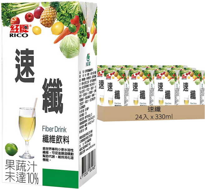 速纖 纖維飲料, 330ml, 24入