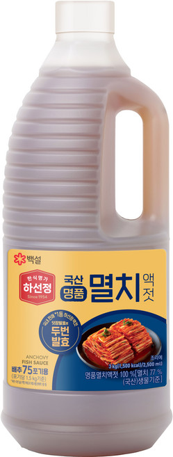 하선정 명품 멸치액젓, 3kg, 1개