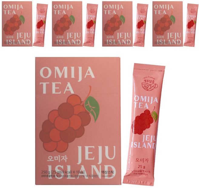 제주담움 오미자 스틱, 25g, 10개입, 5개