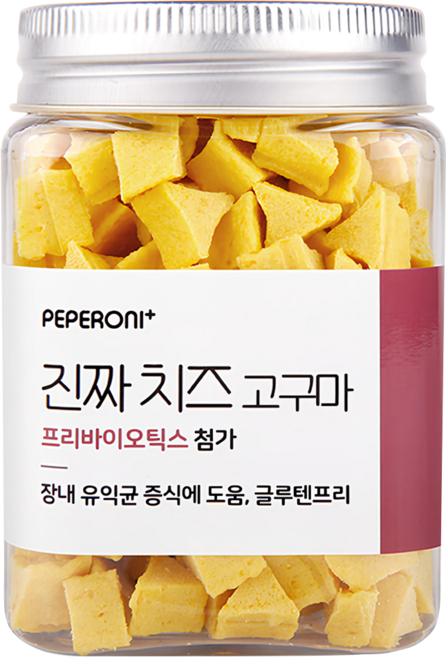 PEPE-RONI 陪陪肉肉 狗零食, 香濃地瓜起司, 180g, 1罐