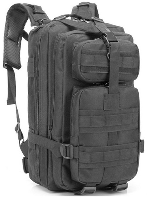 심플리앤 다용도 트래킹 등산 백팩 15L, 블랙