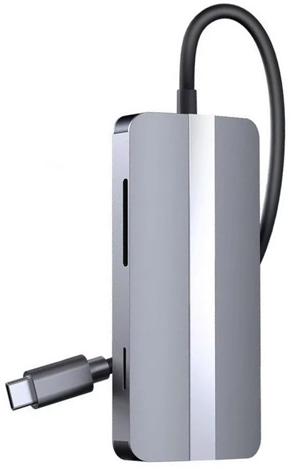 ANTIAN 7合1 Type-C 多功能HUB轉接器 PD快充/USB3.0擴展塢/HDMI集線器, 灰色, 1個