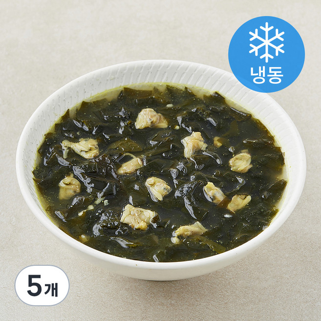 기장미역으로 만든 조개미역국 (냉동), 187g, 5개