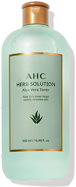 AHC 허브 솔루션 알로에 베라 토너, 500ml, 1개