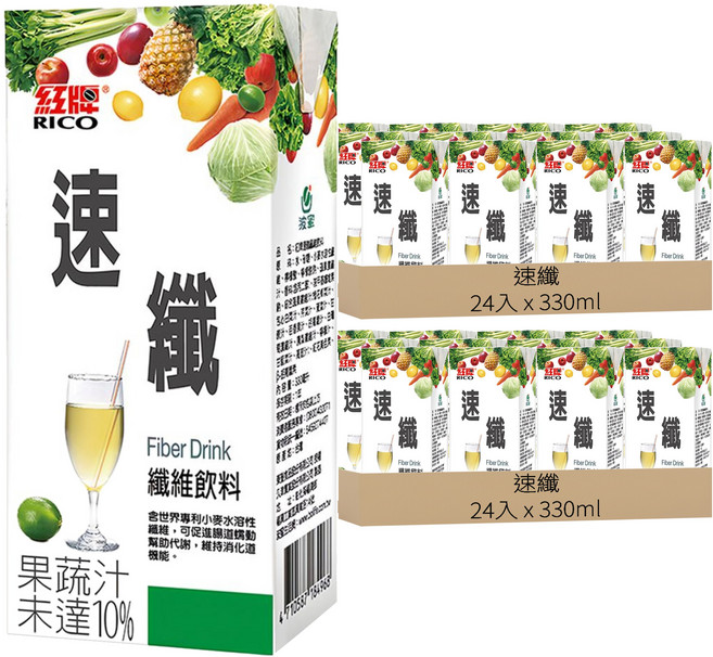 速纖 纖維飲料, 330ml, 48入