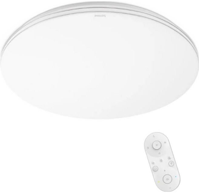 PHILIPS 飛利浦 靜欣 LED 調光調色吸頂燈 簡約版 80W, 白色