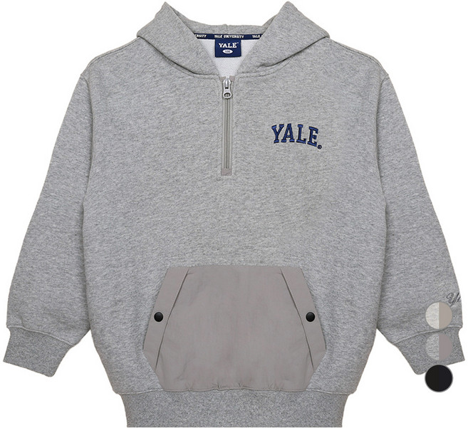 예일키즈 아동용 우븐배색 반집업 후디 YJCTHDD33135