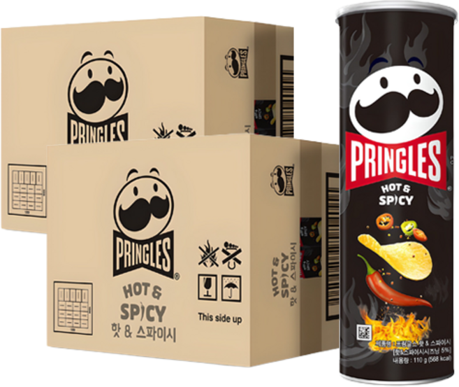 프링글스 핫 & 스파이시, 110g, 24개