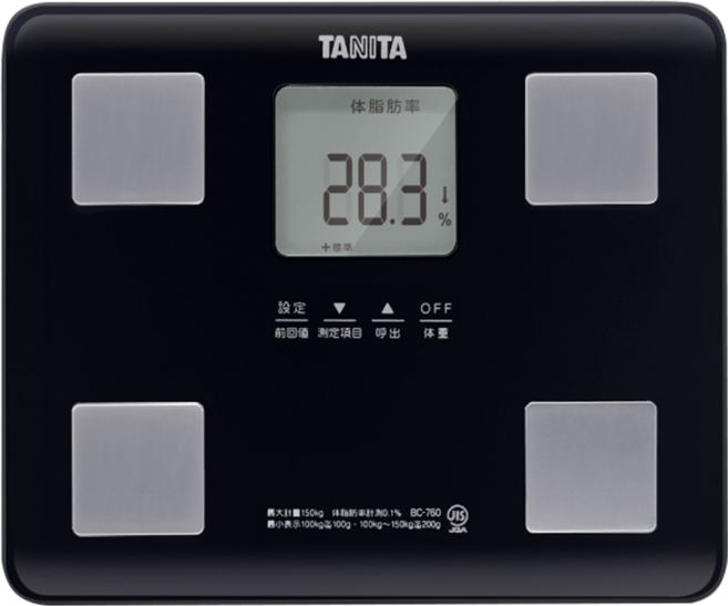TANITA 塔尼達 七合一體組成計 259 x 219 x 33mm, BC-760, 黑色, 1個